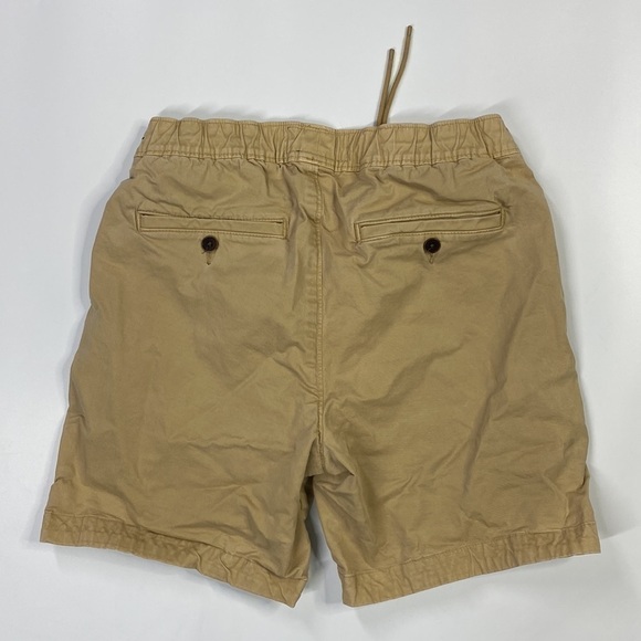 Abercrombie & Fitch Khaki Drawstring Stretch Chino Shorts Size XS - Picture 2 of 8